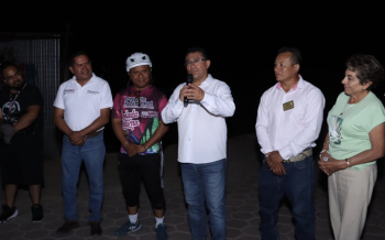 Participa diputado Pável Gaspar en Rodada Nocturna San Nicolás Tolentino–San Carlos